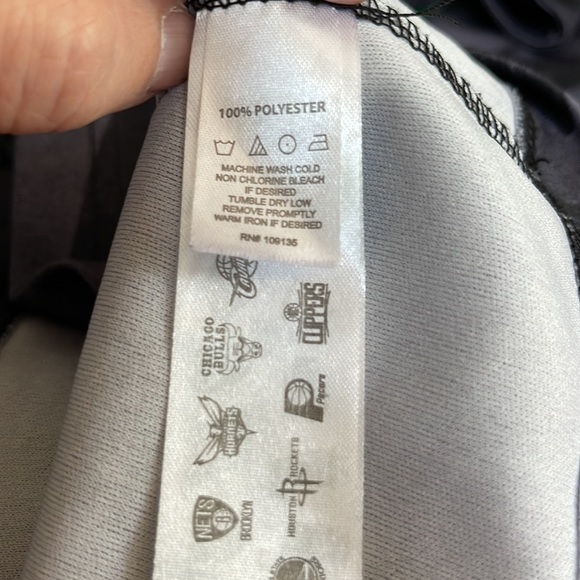 NBA Boston Celtics Black And Gray 3/4 Zip Long Sleeve Top Size Large - Picture 6 of 6